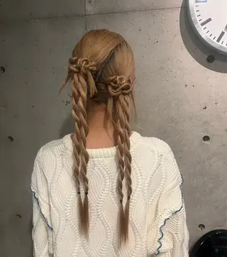 ロング カラー ヘアアレンジ "Daisy" Rio /大名・天神のヘアスタイル