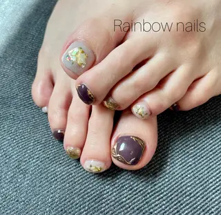 ネイル Rainbow nailsくろちゃんのネイルデザイン