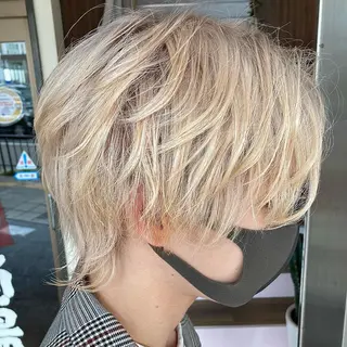 ミディアム カラー メンズ 【ブリーチ無しW】 【暗髪&暖色系】圭真のヘアスタイル