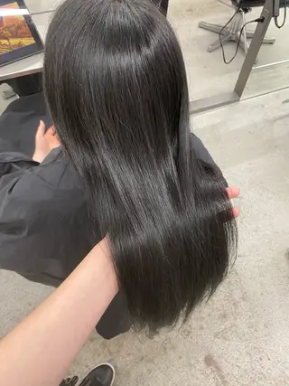 ロング カラー レイヤーカット🎀× 韓国風🇰🇷正源のヘアスタイル