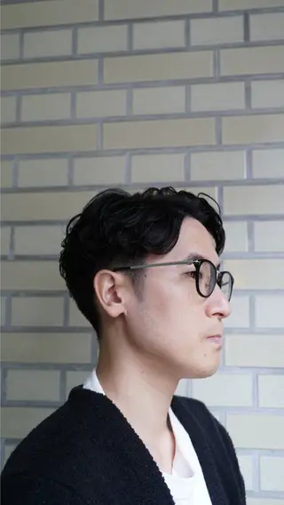 ミディアム 金浜 大樹のヘアスタイル