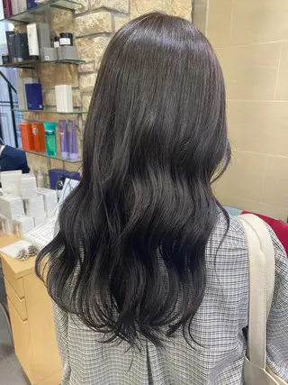 ロング カラー ヘアアレンジ TSUNA 🌙 Lim 五反田のマツエク・マツパデザイン