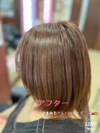 ミディアム カラー 織田 英之のヘアスタイル