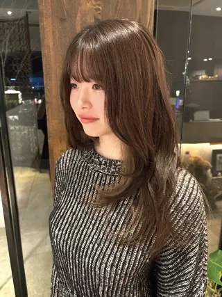 ロング 水川 七海のヘアスタイル