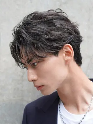 ショート パーマ メンズ 伊藤 蒼彩のヘアスタイル