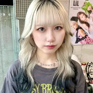 カラー パーマ ヘアアレンジ メンズ ⭐️ハイトーン⭐️ 💕SAKURA💕のヘアスタイル