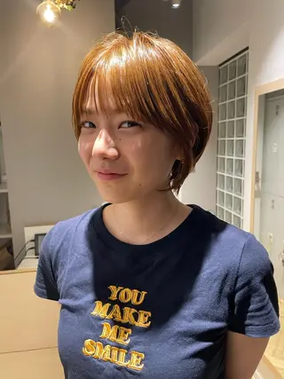 ショート カラー 表参道【髪質改善】 宮嶋勇太のヘアスタイル