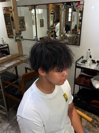 パーマ 喜友名 ウララのヘアスタイル