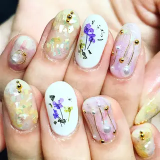ネイル 渋谷/チップ長さ出し 👑アプレgel-xのネイルデザイン