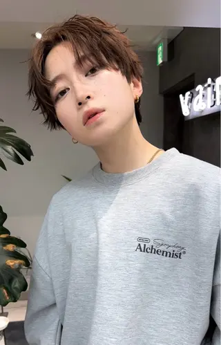 カラー ヘアアレンジ メンズ 渋谷  中性ヘア あかりのヘアスタイル