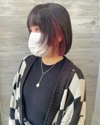 ミディアム Okamura Chisatoのヘアスタイル