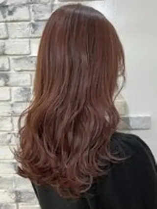 セミロング カラー 幕田 希耀美のヘアスタイル
