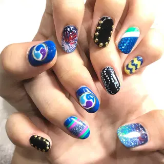 ネイル 渋谷/チップ長さ出し 👑アプレgel-xのネイルデザイン