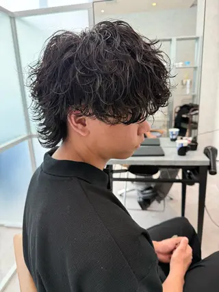 ミディアム パーマ メンズ メンズパーマ職人/ 天神/tatsukiのヘアスタイル