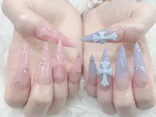 ネイル MochiMochi 🎀新宿/長さ出しのネイルデザイン