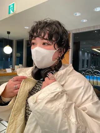 ショート パーマ 浅沼 ゆいのヘアスタイル