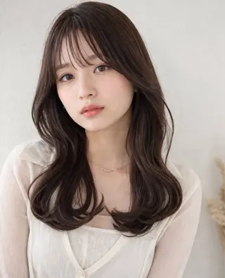 ミディアム 韓国ヘア 山本勝志のヘアスタイル