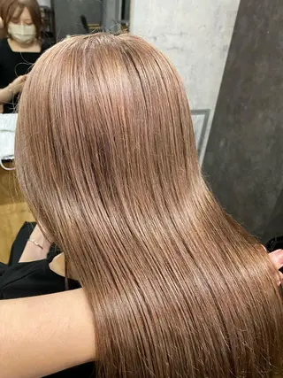 ミディアム カラー 髪質改善/レイヤー カット手塚奨のヘアスタイル