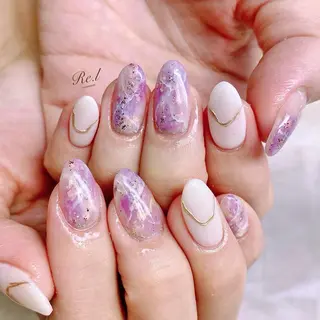 ネイル モチの良さ◉ フィルインネイル♡のネイルデザイン