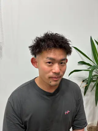 パーマ メンズ FJ Kaminokeのヘアスタイル