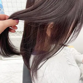 セミロング カラー パーマ ヘアアレンジ メンズ mona/ ストレートスタイル✨のヘアスタイル
