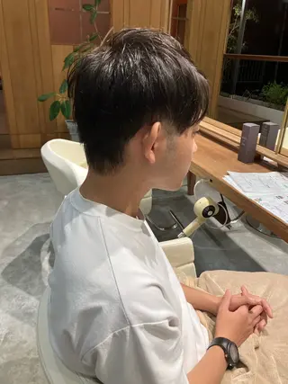 ショート メンズ 佐藤 悠生 メンズパーマ.カットのヘアスタイル
