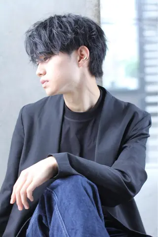 ショート パーマ メンズ 【メンズ特化】 ムネカタ アキトのヘアスタイル
