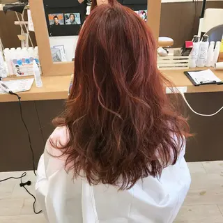 ロング カラー パーマ ヘアアレンジ メンズ キッズ ネイル マツエク・マツパ Lien 深井店のヘアスタイル