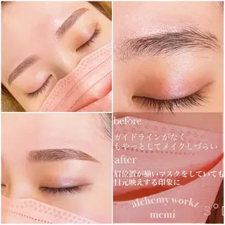 アイブロウ alchemy workzのマツエク・マツパデザイン