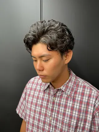 ショート パーマ スパイキーパーマ 柏NO1 藤本葉のヘアスタイル