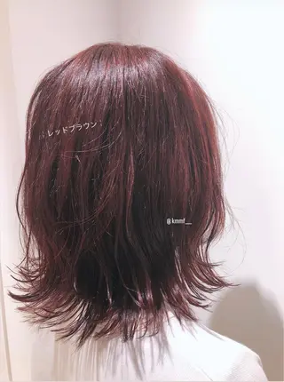 ミディアム カラー 早田 遥 🍊.のヘアスタイル