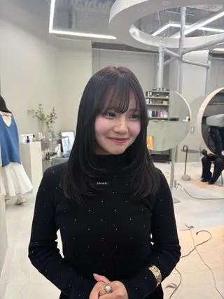 ミディアム kurune chikaのヘアスタイル