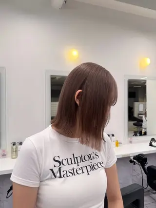 ミディアム カラー ヘアアレンジ Over hair_ misakiのヘアスタイル