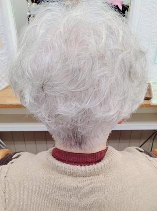 ショート パーマ 森長 咲子のヘアスタイル