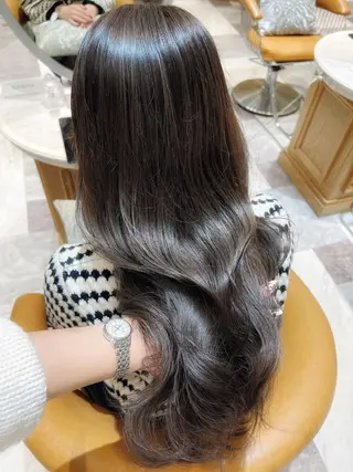 セミロング カラー 韓国ヘア特化型美容師 カワノマイ🇰🇷のヘアスタイル