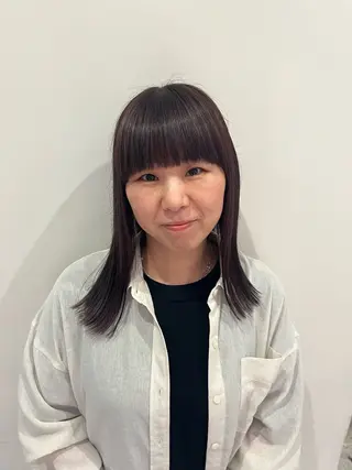 セミロング カラー ramphy 柴原 夢奈のヘアスタイル