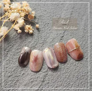 ネイル モチの良さ◉ フィルインネイル♡のネイルデザイン