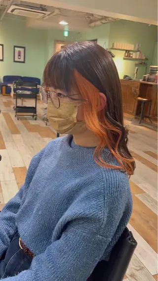 ミディアム カラー パーマ ヘアアレンジ メンズ キッズ ネイル マツエク・マツパ アイブロウ 🌿丁寧なカウンセリ ング/Naoki🌿のヘアスタイル