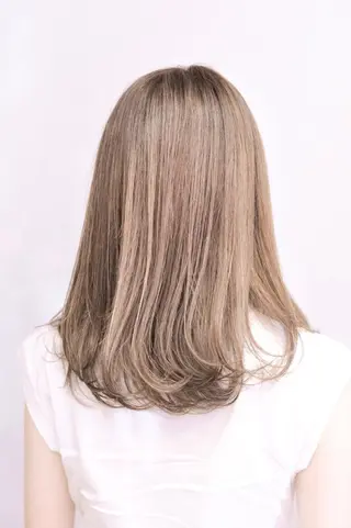ミディアム カラー 中田 敏明のヘアスタイル