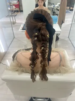 ロング ヘアアレンジ 柴崎 りるのヘアスタイル