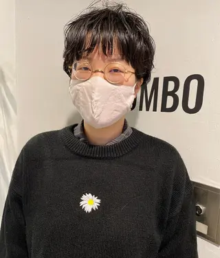 ショート カラー パーマ ヘアアレンジ メンズ キッズ ネイル マツエク・マツパ アイブロウ パーマスタイル🔅 sayacaのヘアスタイル