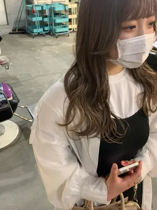 ロング カラー パーマ ヘアアレンジ メンズ キッズ 垢抜けカラー ヒロムのヘアスタイル