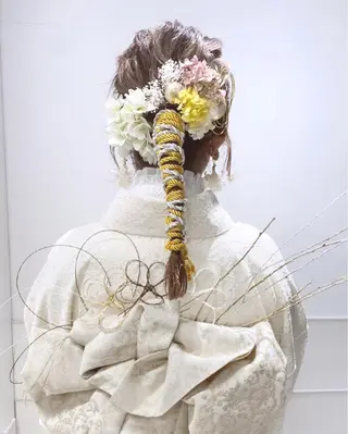 ロング ヘアアレンジ Amelie yunのヘアスタイル