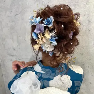 セミロング 【カメレオン】 しょうた みくꨄのヘアスタイル