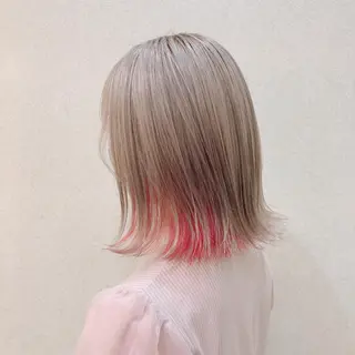 ショート カラー 髪質改善.縮毛矯正 ×韓国ヘアyukiのヘアスタイル