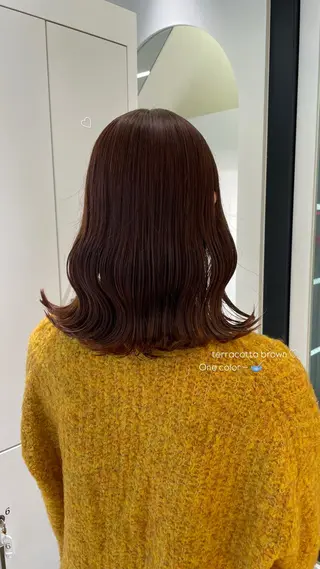 ミディアム カラー Parve Mix /頓宮 稚愛🤍のヘアスタイル
