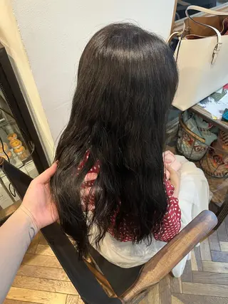 ロング カラー パーマ sora /ブリーチ /レイヤーカットのヘアスタイル