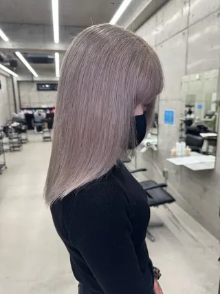カラー Asami／名古屋／ ハイトーン／デザインのヘアスタイル