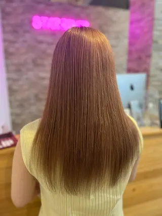 ロング カラー ヘアカラー&縮毛矯正 STAR☆RIVERのヘアスタイル