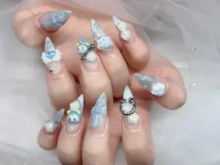 ネイル Kei Nail 長さ出し 付け放題のネイルデザイン